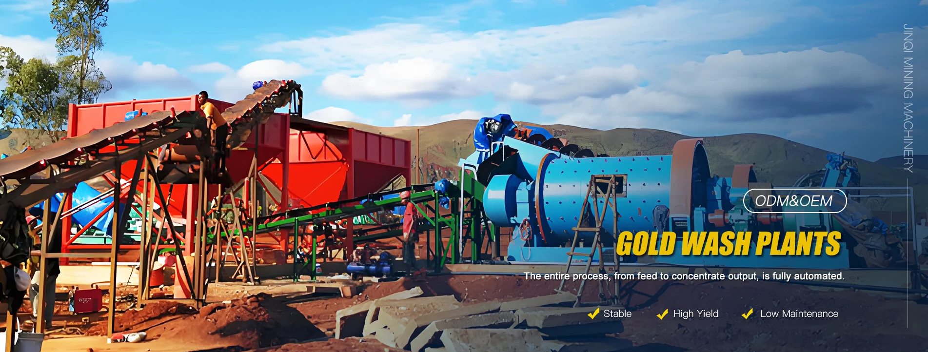 Fabbrica di impianti per il lavaggio dell'oro ad alte prestazioni