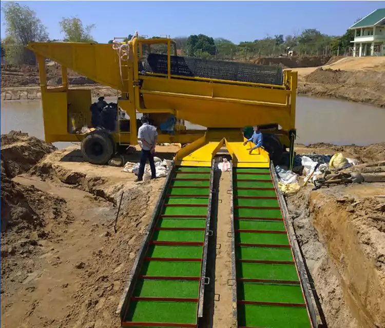 Carrello mobile portatile per la ricerca dell'oro